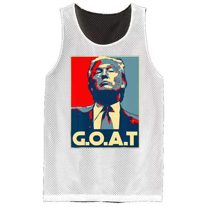 Trump Goat Republican Conservative Gift Trump 2024 Mesh Reversible Basketball Jersey Tank