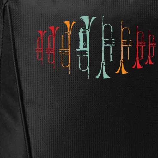 Trumpeter Gift Retro Jazz Music Trumpet City Backpack