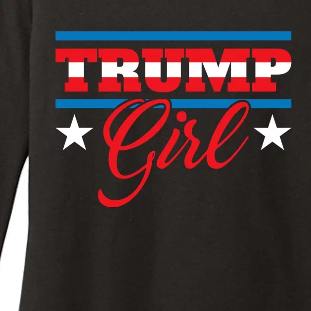 Trump Girl Reelect Donald Trump 2020 45 Pro Trump Gift Womens CVC Long Sleeve Shirt