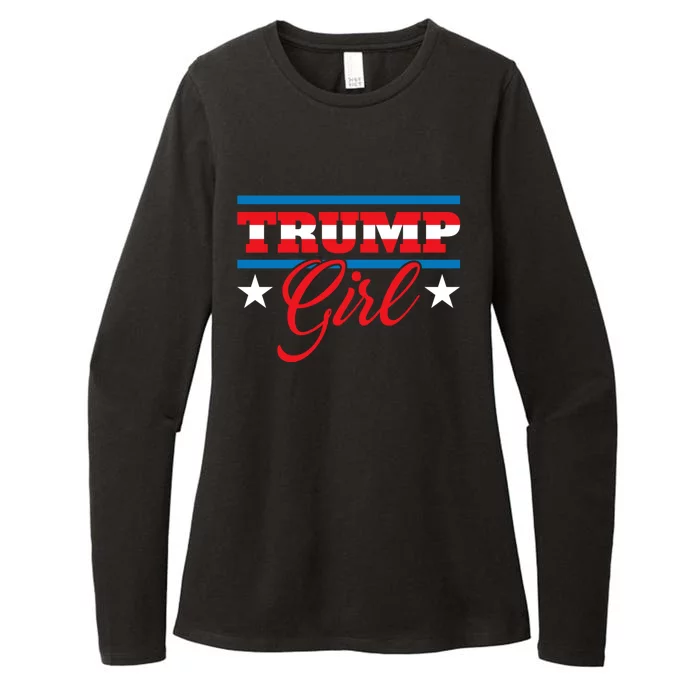 Trump Girl Reelect Donald Trump 2020 45 Pro Trump Gift Womens CVC Long Sleeve Shirt