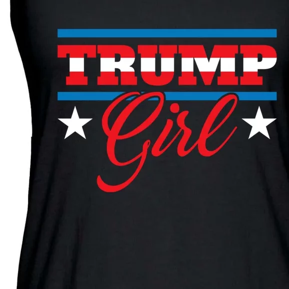 Trump Girl Reelect Donald Trump 2020 45 Pro Trump Gift Ladies Essential Flowy Tank