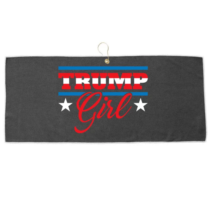 Trump Girl Reelect Donald Trump 2020 45 Pro Trump Gift Large Microfiber Waffle Golf Towel