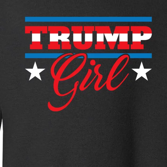 Trump Girl Reelect Donald Trump 2020 45 Pro Trump Gift Toddler Sweatshirt