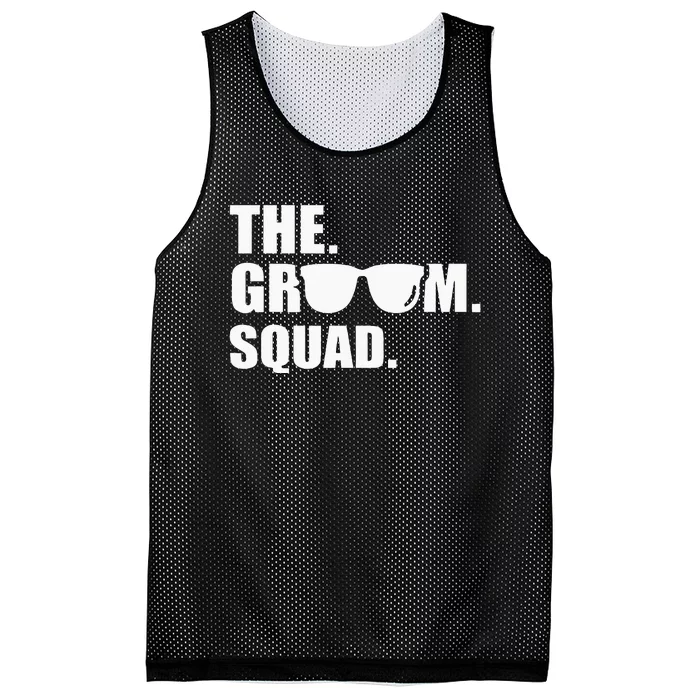 The Groom Squad Bachelor Party Mesh Reversible Basketball Jersey Tank