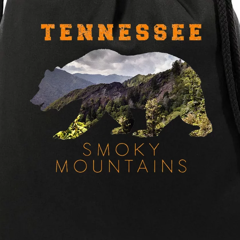 Tennessee Great Smoky Mountains Drawstring Bag