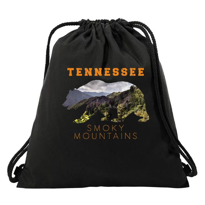 Tennessee Great Smoky Mountains Drawstring Bag