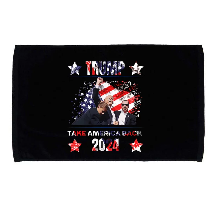 Trump Getting Shot 2024 Microfiber Hand Towel