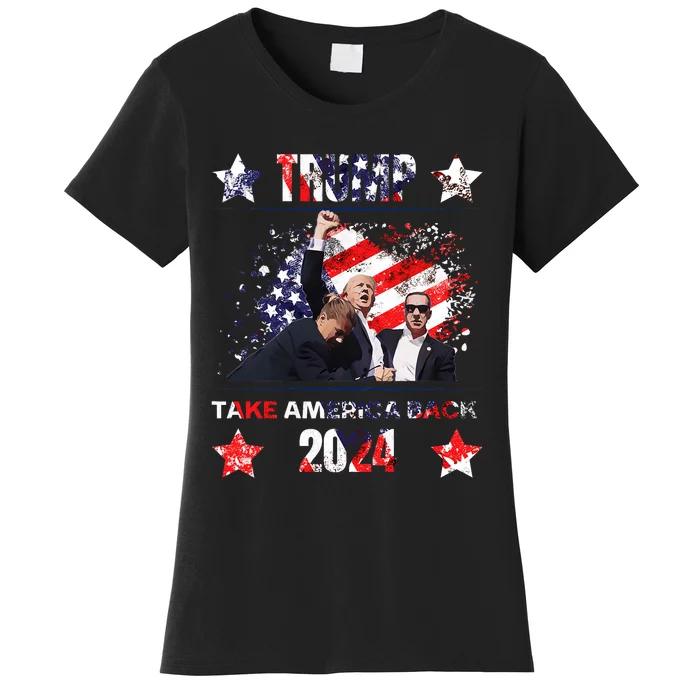 Trump Getting Shot 2024 Women's T-Shirt