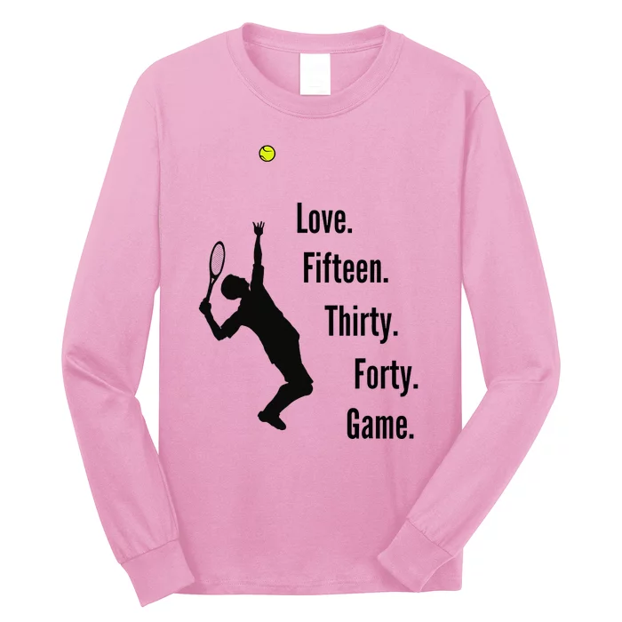 Tennis Game Score Long Sleeve Shirt