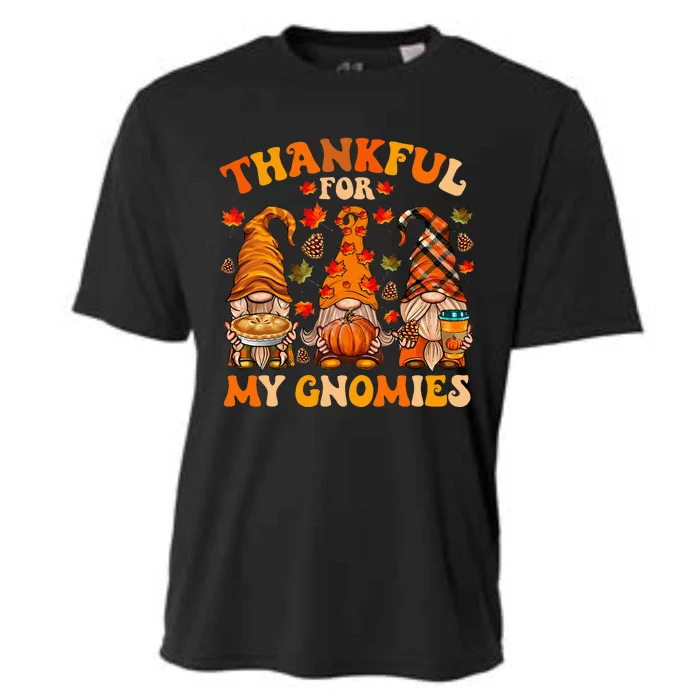 Thankful Gnome Squad Thanksgiving Celebration Cooling Performance Crew T-Shirt