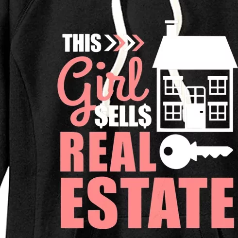 This Girl Sells Real Estate Real Estate Agent Women's Fleece Hoodie