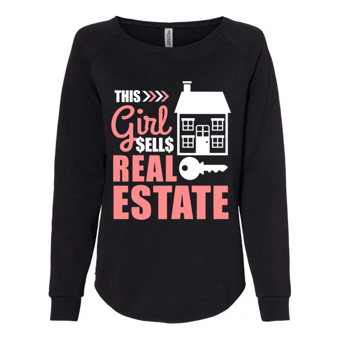 This Girl Sells Real Estate Real Estate Agent Womens California Wash Sweatshirt