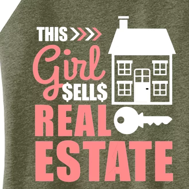 This Girl Sells Real Estate Real Estate Agent Women’s Perfect Tri Rocker Tank