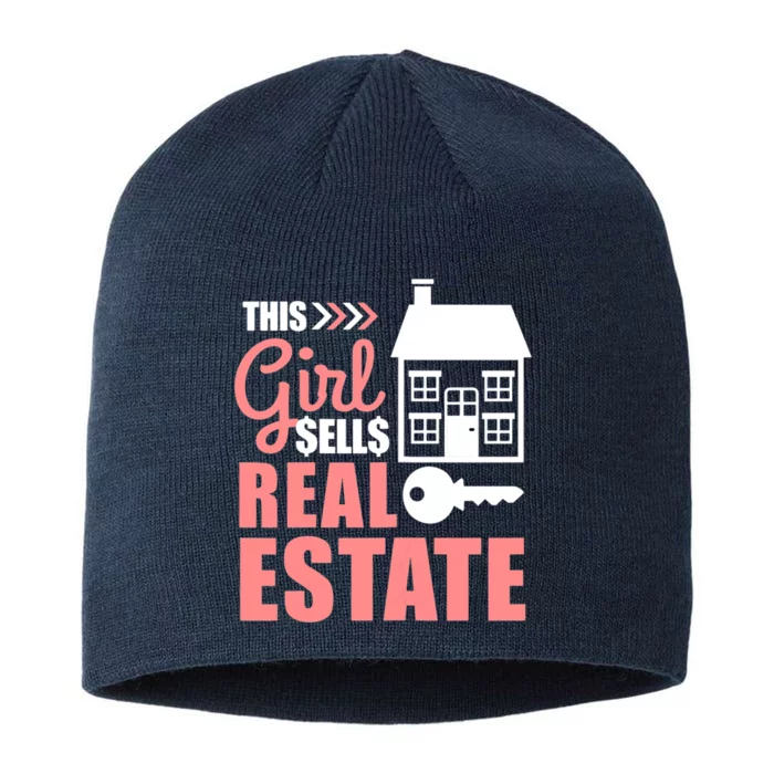 This Girl Sells Real Estate Real Estate Agent 8 1/2in Sustainable Knit Beanie