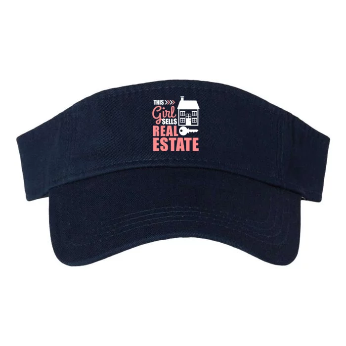 This Girl Sells Real Estate Real Estate Agent Valucap Bio-Washed Visor