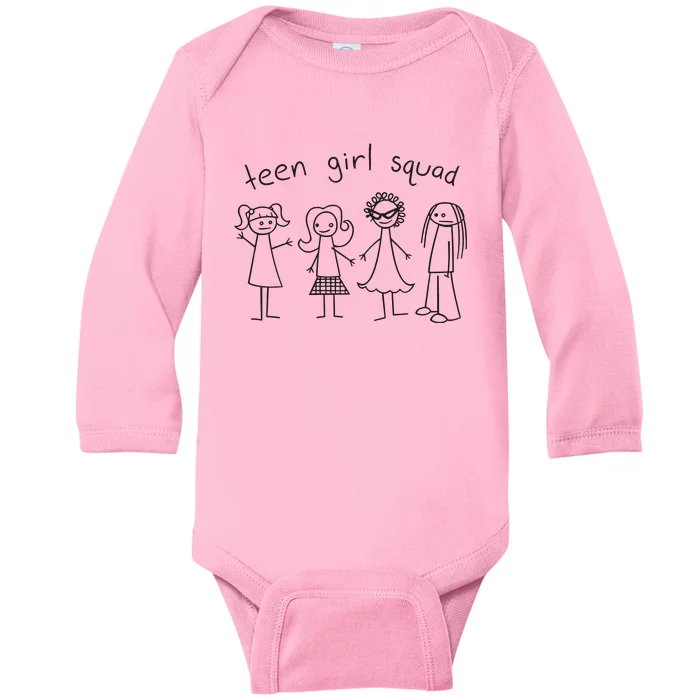 Teen Girl Squad Baby Long Sleeve Bodysuit