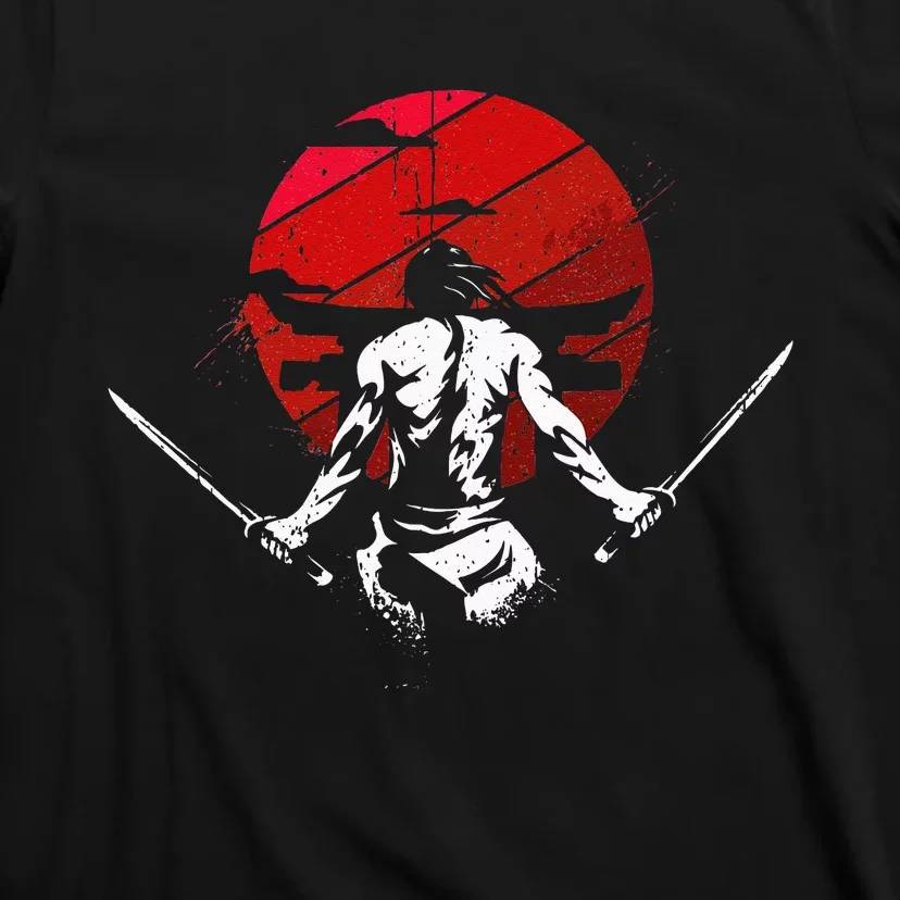 The Ghost Samurai Warrior Sword Anime Manga Lover T-Shirt