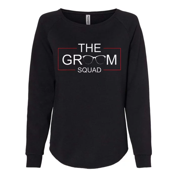 The Groom Squad Bachelor Party Wedding Sunglasses Grooms Womens California Wash Sweatshirt