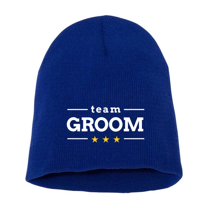 Team Groom Star Short Acrylic Beanie