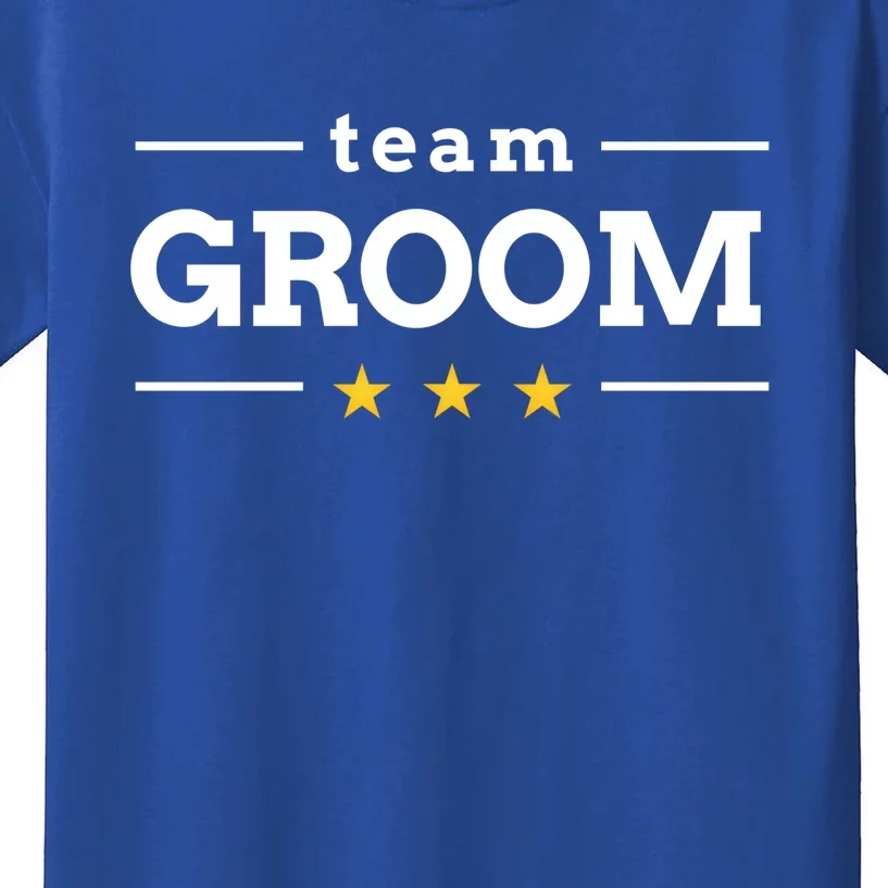 Team Groom Star Kids T-Shirt