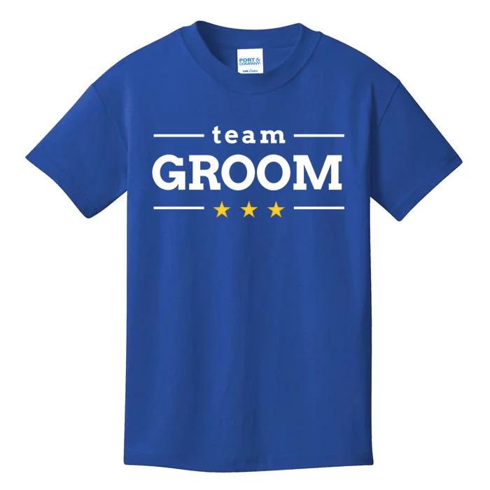 Team Groom Star Kids T-Shirt