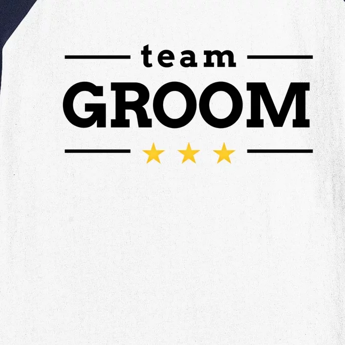 Team Groom Star Baseball Sleeve Shirt