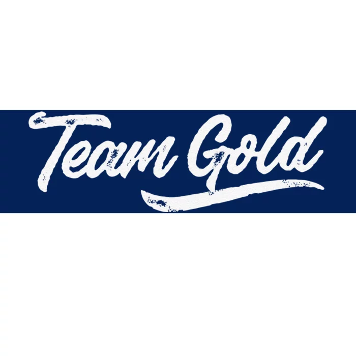 Team Gold Sleepaway Camp Color War Summer Spirit Bumper Sticker