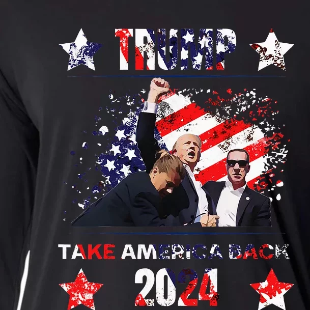 Trump Getting Shot 2024 Cooling Performance Long Sleeve Crew