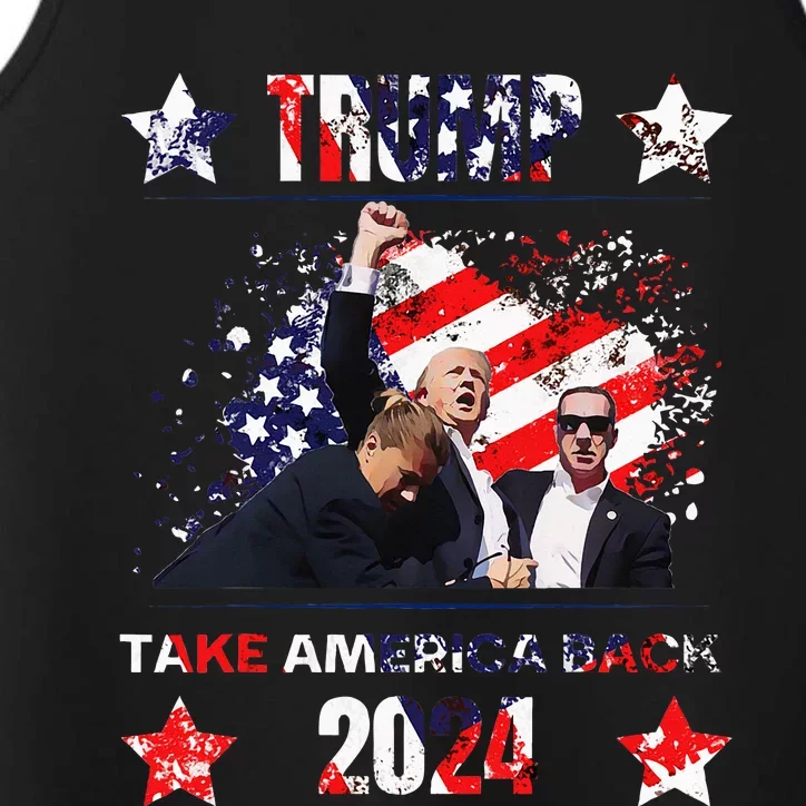 Trump Getting Shot 2024 Performance Tank