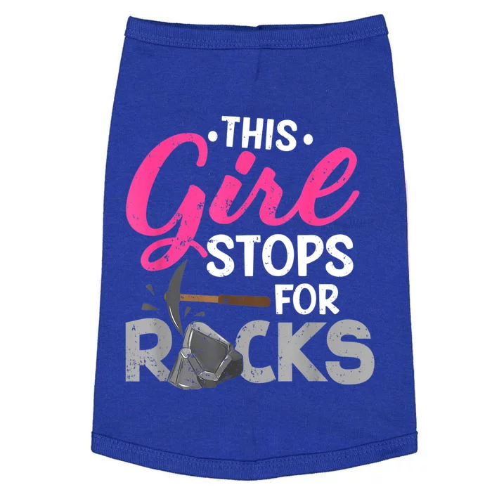 This Girl Stops For Rocks Rock Collector Geode Hunter Doggie Tank