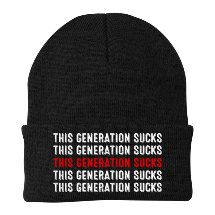 This Generation Sucks Knit Cap Winter Beanie