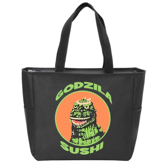 The G.O.D.Z.I.L.L.A Sushi Bar Zip Tote Bag