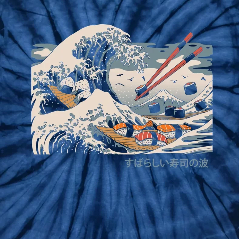 The Great Sushi Wave Tie-Dye T-Shirt