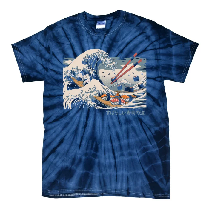 The Great Sushi Wave Tie-Dye T-Shirt