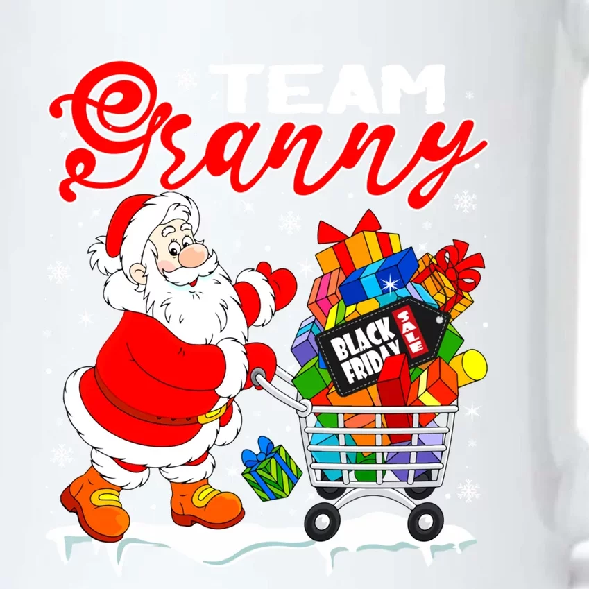 Team Granny Shopping Xmas Funny Santa Shopping Presents Funny Gift Black Color Changing Mug