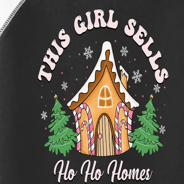 This Girl Sells Ho Ho Homes Funny Real Estate Christmas Toddler Fine Jersey T-Shirt