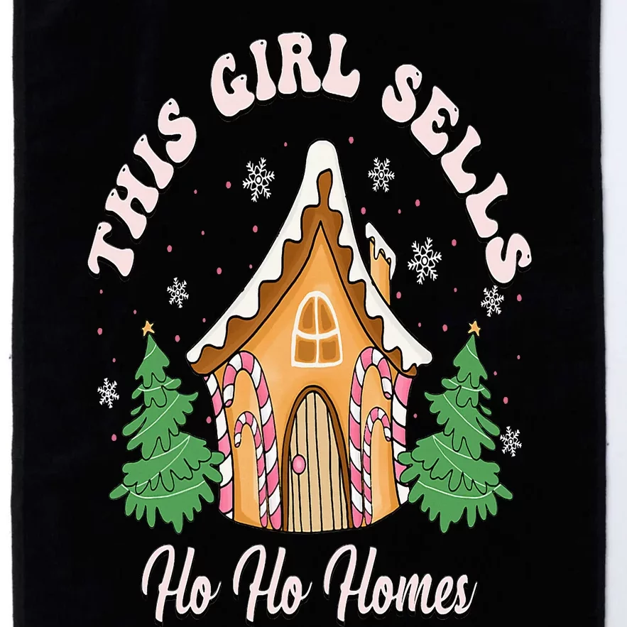 This Girl Sells Ho Ho Homes Funny Real Estate Christmas Platinum Collection Golf Towel