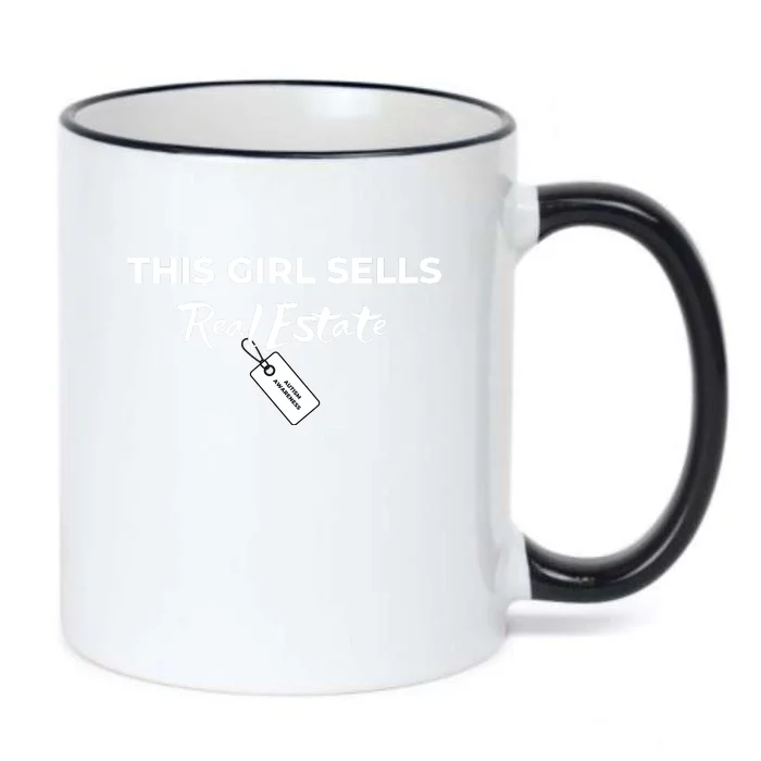 This Girl Sells Real Estate Black Color Changing Mug