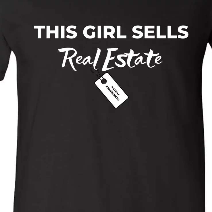 This Girl Sells Real Estate V-Neck T-Shirt