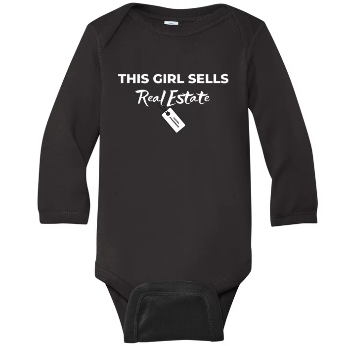 This Girl Sells Real Estate Baby Long Sleeve Bodysuit