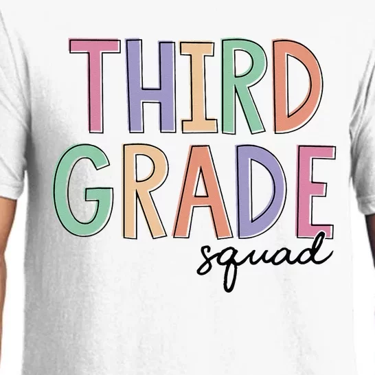 Third Grade Squad Teachers 3rd Grade Back to School Pajama Set