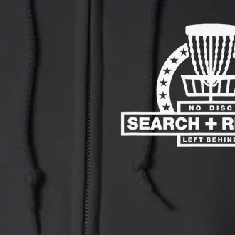 Team Golf Search & Rescue Leave No Disc Behind Green Full Zip Hoodie