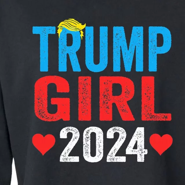 Trump Getting Shot 2024 Cropped Pullover Crew