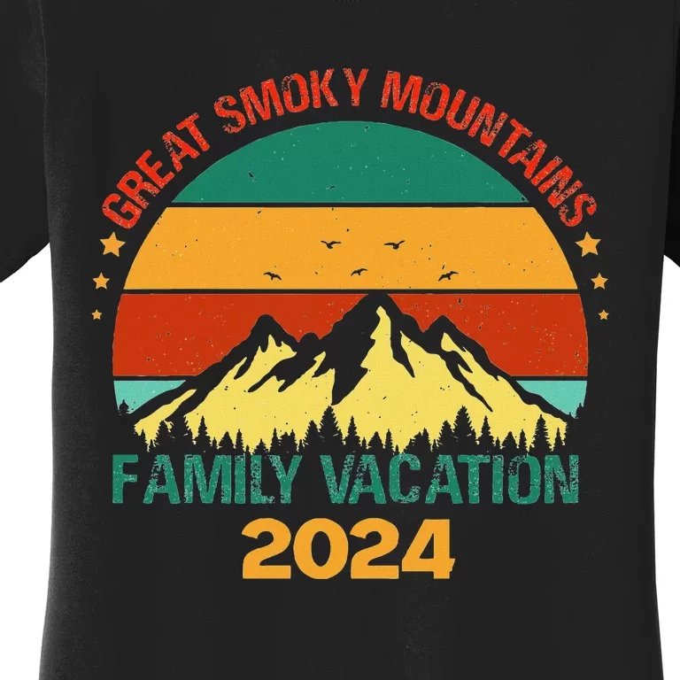 Tennessee Great Smoky Mountains Family Vacation 2024 Women's T-Shirt