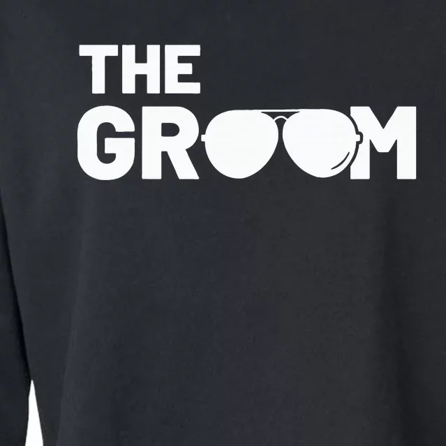 The Groom Squat Bachelor Supplies Party Wedding Cropped Pullover Crew