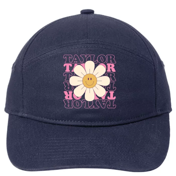 Taylor Groovy Sunflower Retro 7-Panel Snapback Hat