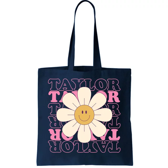 Taylor Groovy Sunflower Retro Tote Bag