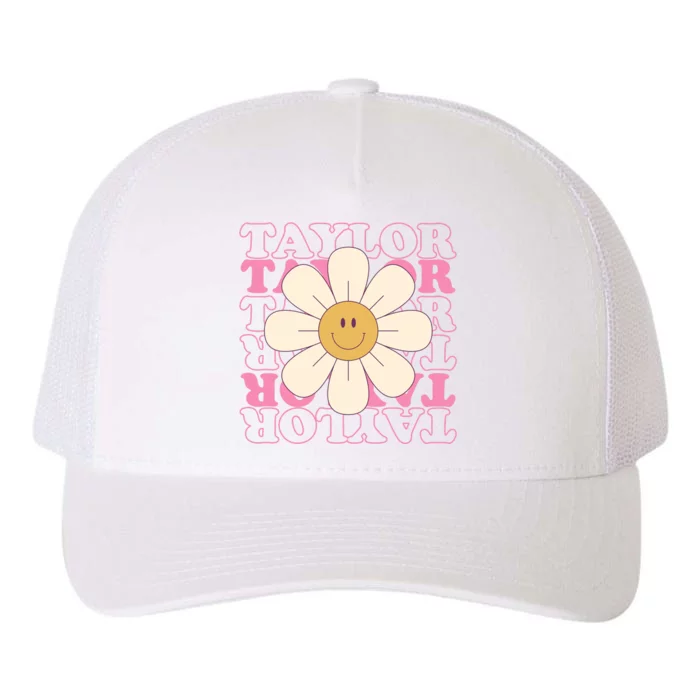 Taylor Groovy Sunflower Retro Yupoong Adult 5-Panel Trucker Hat