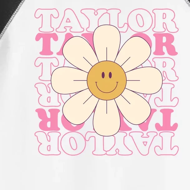 Taylor Groovy Sunflower Retro Toddler Fine Jersey T-Shirt