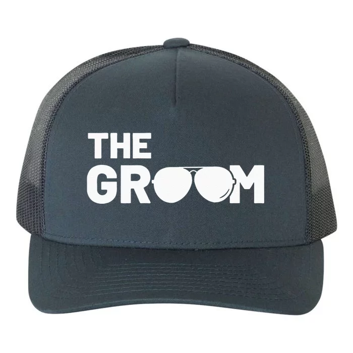 The Groom Squat Bachelor Supplies Party Wedding Yupoong Adult 5-Panel Trucker Hat